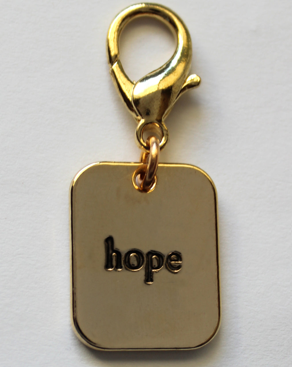 Gold Hope Pet Charm