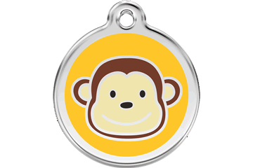 Monkey Enamel Pet ID Tags