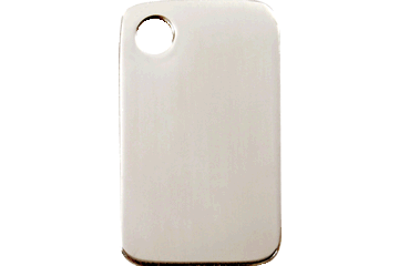 Flat Stainless Steel ID Tags in 7 Different Shapes and 3 Sizes