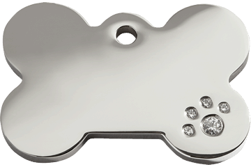 Diamante Tags set with Swarovski® Zirconia in 4 Different Shapes and 3 Sizes