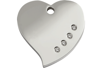 Diamante Tags set with Swarovski® Zirconia in 4 Different Shapes and 3 Sizes