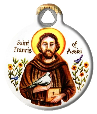 St. Francis of Assisi Pet ID Tag / light weight