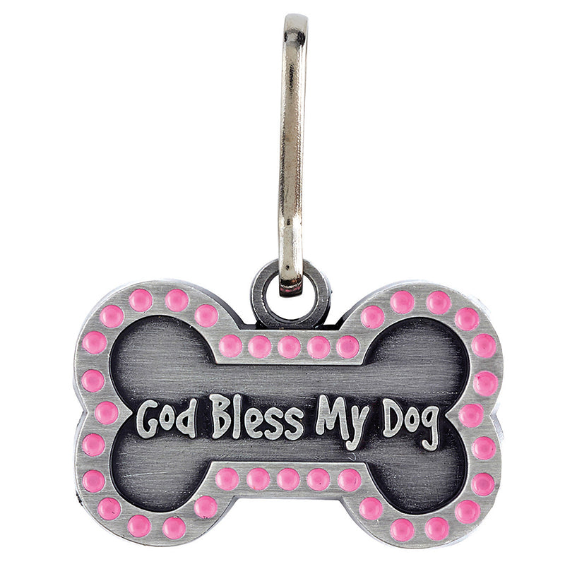 GOD BLESS MY GOD - PINK DOG BONE