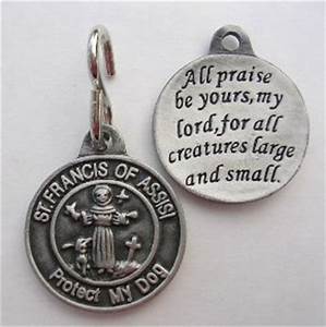 St Francis of Assisi Protect My Dog Medal