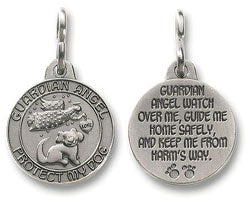 Special Value 4 Pack of Guardian Angel Protect My Dog Medals