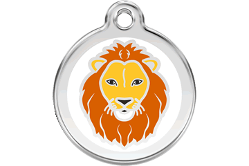 Lion Enamel Pet ID Tags