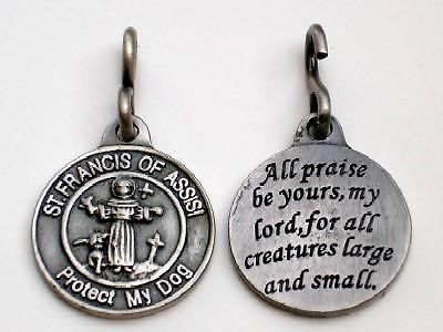 St Francis of Assisi Protect My Dog Medal