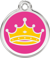 Queen Crown Enamel Pet ID Tag