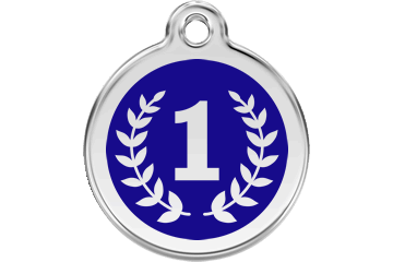 First Place, Number 1, Winner Enamel Pet ID Tags